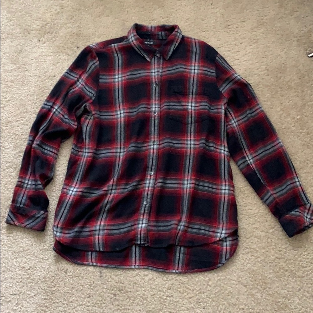 Madewell Classic Ex-Boyfriend Shirt Rollins Plaid